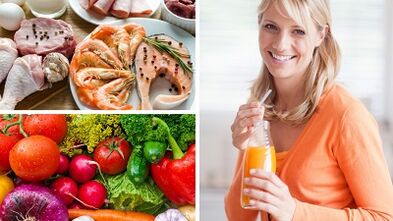 Ernährungskorrektur bei der Behandlung von Krampfadern in den Beinen